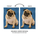 Pet Central Photo Dogs, Pug Suede House Flag