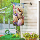 Bunny & Easter Egg Suede House Flag