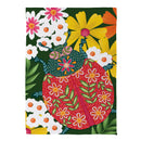 Bloom & Burst Butterfly Suede House Flag Front & Back