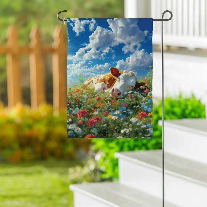 Summer Rest Suede Garden Flag