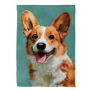 Pet Central Photo Dogs, Corgi Suede House Flag