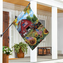 Patriotic Land Suede House Flag