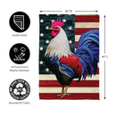 All American Rooster Suede House Flag