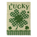 Lucky Clover Suede House Flag