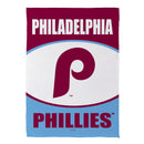 Philadelphia Phillies Throwback Suede Garden Flag