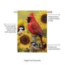 Sunflower Days Suede House Flag