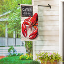 Lobster Catch Suede House Flag