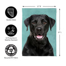 Camera Day Dogs, Black Labrador Retriever Suede Garden Flag