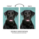 Camera Day Dogs, Black Labrador Retriever Suede Garden Flag