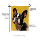 Camera Day Dogs, French Bulldog Suede Garden Flag