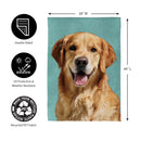 Pet Central Photo Dogs, Golden Retriever Suede House Flag