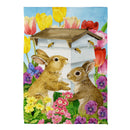 Bunny Beehive Suede House Flag