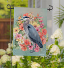 Tropical Heron Suede Garden Flag