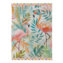 Palm Beach Flamingos Suede House Flag