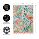 Palm Beach Flamingos Suede House Flag