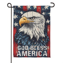 God Bless America Eagle Suede Garden Flag