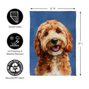 Camera Day Dogs, Goldendoodle Suede Garden Flag