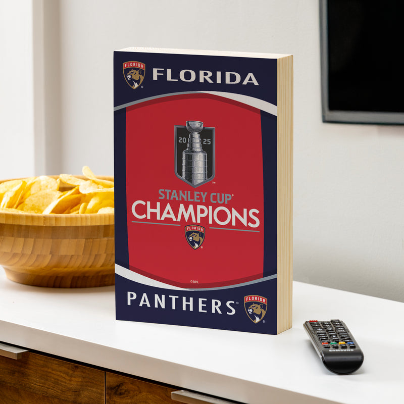 Florida Panthers, Stanley Cup 2025 Champions Plock, Down Home Fans, 8x12