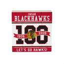 Chicago Blackhawks, 100 Anniversary Block, Down Home Fans, 6x6