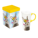 Bunny Blooms Ceramic Perfect Cup, Hello Bunny, 17oz, Gift Box