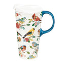 What She Shed Ceramic Perfect Cup, Birds, 17oz, Gift Box