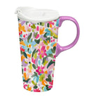 Bunny Blooms Ceramic Perfect Cup, In Bloom Motif, 17oz, Gift Box