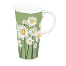 Pollinator Garden Ceramic Perfect Cup, Daisies, 17oz, Gift Box