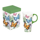 Pollinator Garden Ceramic Perfect Cup, Butterfly, 17oz, Gift Box