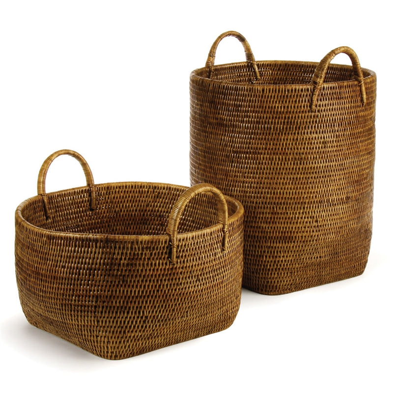 Burma Rattan Orchard Baskets , Set of 2