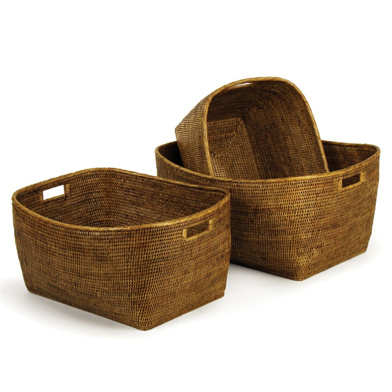 Burma Rattan Family Baskets , Set of 3