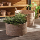 NAPA Home & Garden, BURMA RATTAN HAMPERS WITH HANDLES, SET OF 2,TN239WH