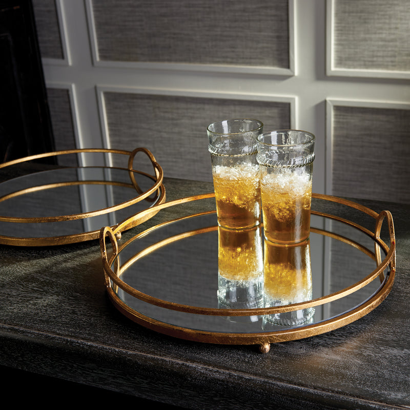 NAPA Home & Garden, HUDSON MIRRORED TRAYS, SET OF 2,TY200