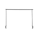 Over The Table Adjustable Decorating Rod, Black