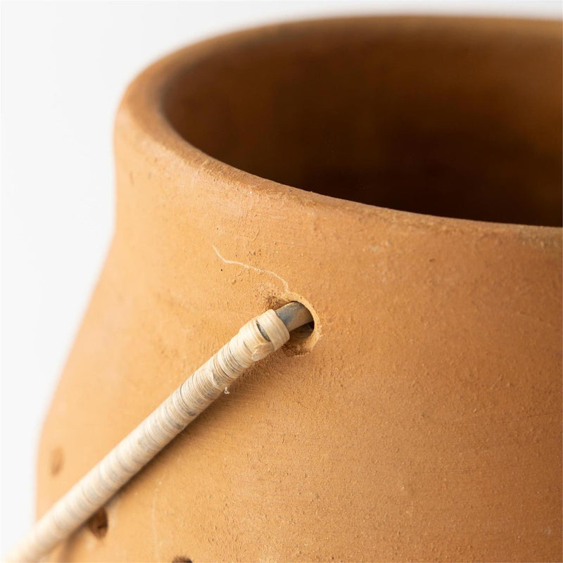 Cut-Out Dots Clay Lantern