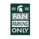 Michigan State University Fan Parking USA Metal Wall Sign, 7.5" x 11.5"