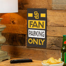 San Diego Padres Fan Parking USA Metal Wall Sign, 7.5" x 11.5"