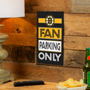 Boston Bruins Fan Parking USA Metal Wall Sign, 7.5" x 11.5"