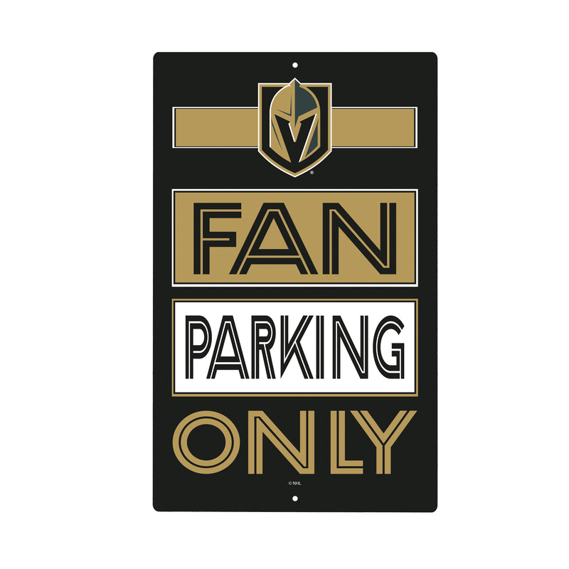 Vegas Golden Knights Fan Parking USA Metal Wall Sign, 7.5" x 11.5"