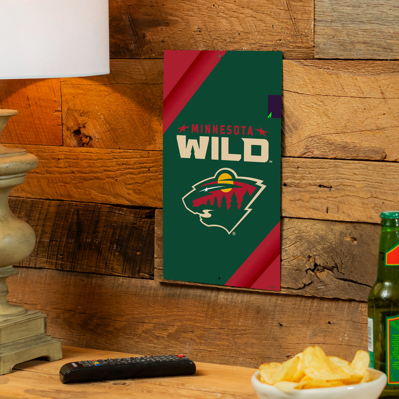 Minnesota Wild Logo Sign USA Metal Wall Sign, 7.5" x 11.5"