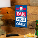 Texas Rangers Fan Parking USA Metal Wall Sign, 7.5" x 11.5"