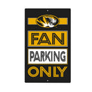 University of Missouri Fan Parking USA Metal Wall Sign, 7.5" x 11.5"