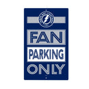 Tampa Bay Lightning Fan Parking USA Metal Wall Sign, 7.5" x 11.5"