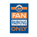 New York Mets Fan Parking USA Metal Wall Sign, 7.5" x 11.5"