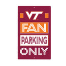 Virginia Tech Fan Parking USA Metal Wall Sign, 7.5" x 11.5"
