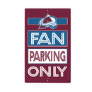 Colorado Avalanche Fan Parking USA Metal Wall Sign, 7.5" x 11.5"