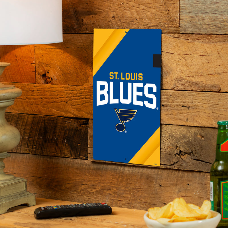 St Louis Blues Logo Sign USA Metal Wall Sign, 7.5" x 11.5"