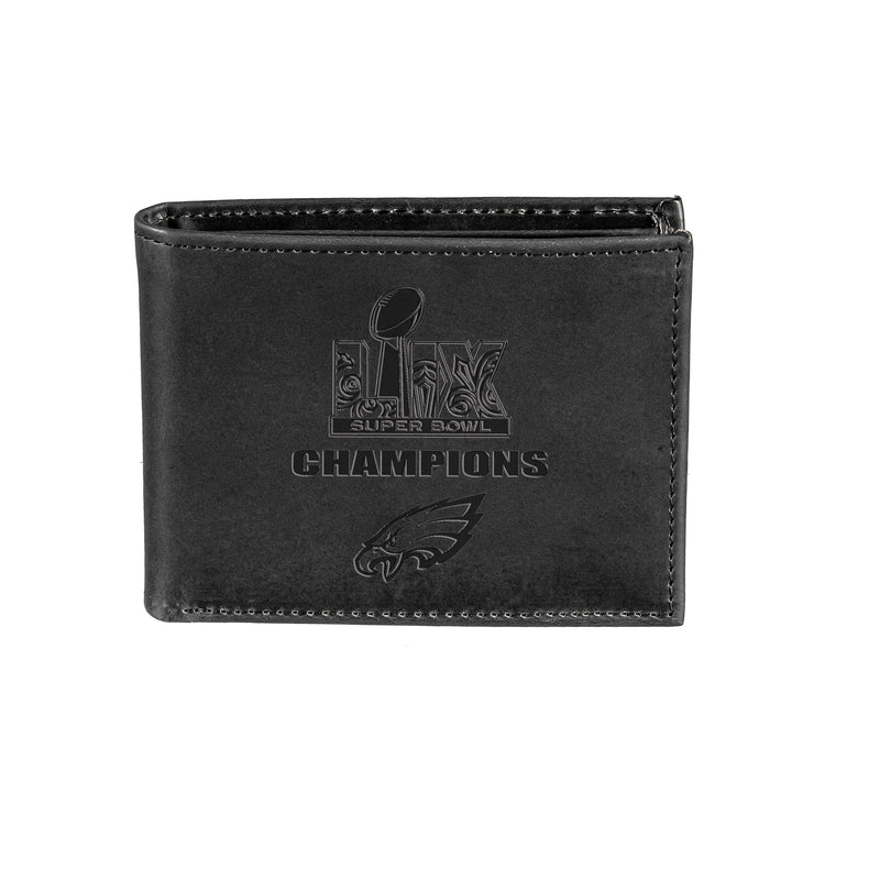 Philadelphia Eagles Super Bowl 59 Champions Wallet, Bi-fold, Black