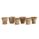 NAPA Home & Garden, WAKEFIELD HANDMADE MINI POTS, SET OF 6,WH111AT (Copy)