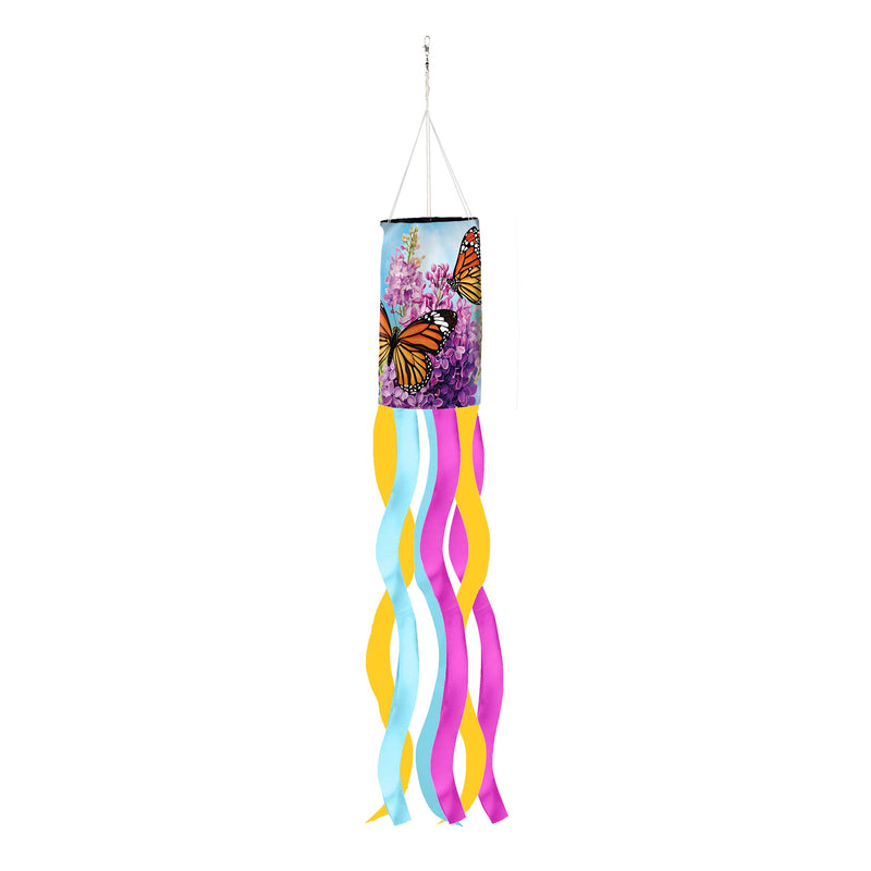 Lilac & Butterfly Windsock