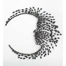Handcrafted Metal Multi-Colored Willow Branch Moon Face Wall Art